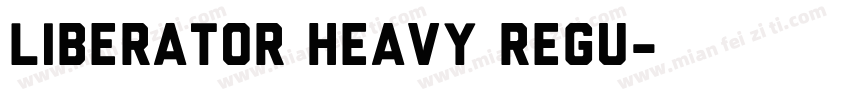 Liberator Heavy Regu字体转换